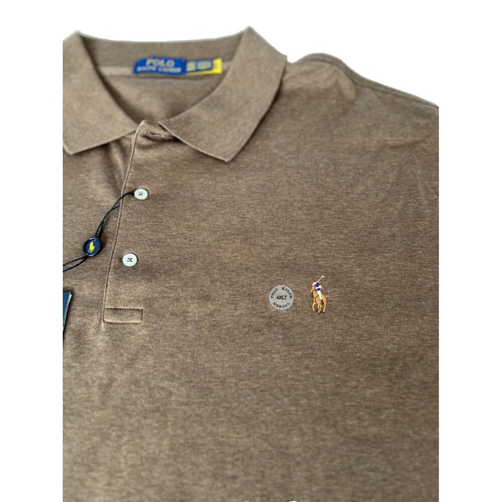 Polo Ralph Lauren Classic Fit Polo Shirt Cedar Heather ( 4XLT ) - Picture 3 of 3